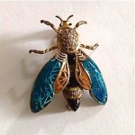 vintage german sterling insect brooch