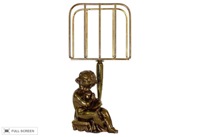 vintage gilt cherub napkin holder