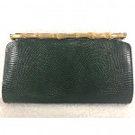 vintage gucci lizard clutch z