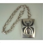 vintage hopi silver spider necklace