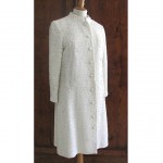 vintage jean patou white sequin coat z