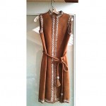 vintage jeanne lanvin linen embellished dress z