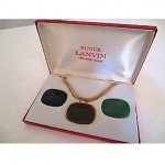 vintage lanvin interchangeable necklace set