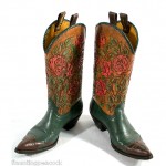 vintage liberty handmade tooled boots z