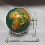 vintage mid-century desk globe on lucite stand