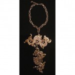 vintage napier double dragon necklace