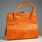vintage ostrich handbag z