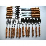 vintage seki hamono bamboo stainless cutlery set