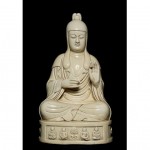 ancient 16th century he chaozong blanc de chine buddha statue z