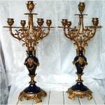 antique 1800s french ormolu gilt bronze candelabras