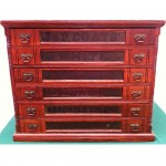 antique 1800s j p coats spool cabinet