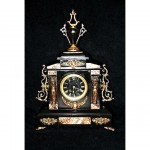 antique 1855 french marble and bronze vicenti clock