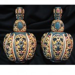 antique 1880s zsolnay reticulated openwork vases z