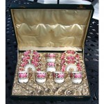 antique thomas goode boxed tea set with sterling spoons
