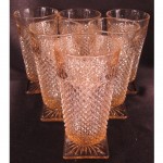 set of six westmoreland hobnail depression glass ice tea tumblers z