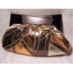 vinatge jean varon snakeskin clutch z