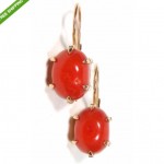 vintage 14k coral earrings