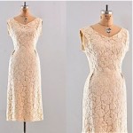 vintage 1950s embroidered dress z