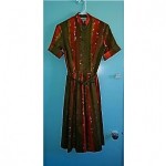 vintage 1960s alfred shaheen silk day dress z