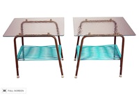 vintage 1960s pair of ames aire patio tables