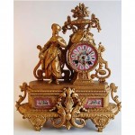 vintage 19th century freres sevres french mantel clock z