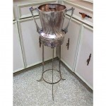 vintage art nouveau wmf silver plate champagne wine cooler and stand
