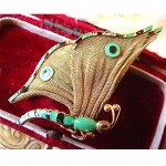 vintage chinese enamel mesh butterfly brooch