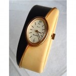 vintage christian dior for bulova plastic clamper watch