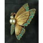 vintage ciner butterfly brooch