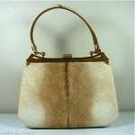vintage fawn fur handbag