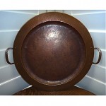 vintage gustav stickley hammered copper serving tray