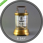 vintage horolovar brass 8-day flip clock z