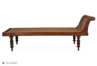 vintage indian teak and cane daybed