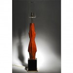 vintage mid-century laurel lighting wood lamp