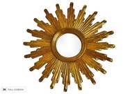 vintage midcentury italian sunburst mirror