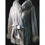 vintage mink and fox fur coat z