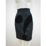vintage moschino cheap and chic question mark skirt