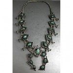 vintage navajo squash blossom necklace z