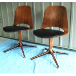 vintage pair of norman cherner plycraft chairs z