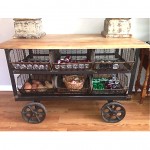 vintage reclaimed railroad cart z