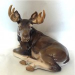 vintage royal copenhagen porcelain moose