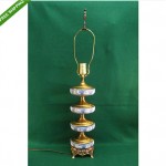 vintage wedwood brass lamp z