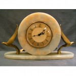 vintage whitehall hammond onyx mantel clock z