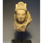 ancient 500 a.d. bodhisattva head