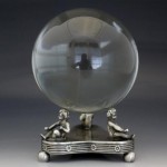 antique 1880s victorian crystal ball z