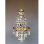 antique 19th century crystal chandelier z