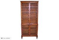 antique c. 1820s italian walnut bookcase