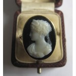 antique mid 19th century 14k cameo ring