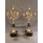 pair of antique silver candelabra