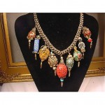 vintage 1920s art deco drop necklace